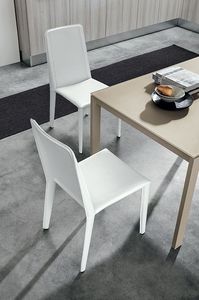 BASTIA SE612, Fibras de cuero en condiciones de servidumbre cubierto silla, con un estilo moderno