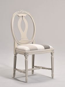 GUSTAVIA chair 8116S, Silla de estilo gustaviano con respaldo ovalado