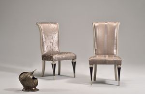 JUSTINE silla 8361S, Silla tapizada, de estilo clsico, de madera de haya, respaldo alto
