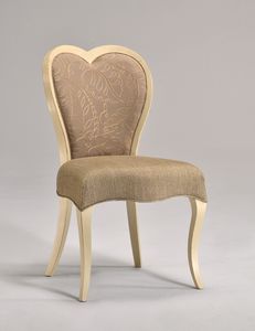 LOVE silla 8528S, Silla de madera de haya clsica, respaldo en forma de corazn