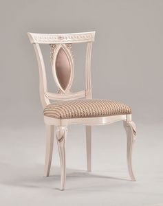 MICHY chair 8169S, Silla de lujo de madera maciza tallada