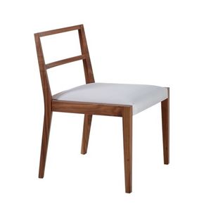 Pourparler silla 01, Silla de madera con listones de vuelta, para los restaurantes