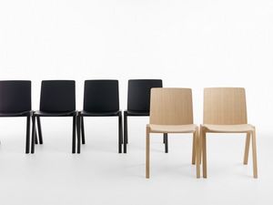 Kira RS/VS, Silla apilable de madera de haya o roble