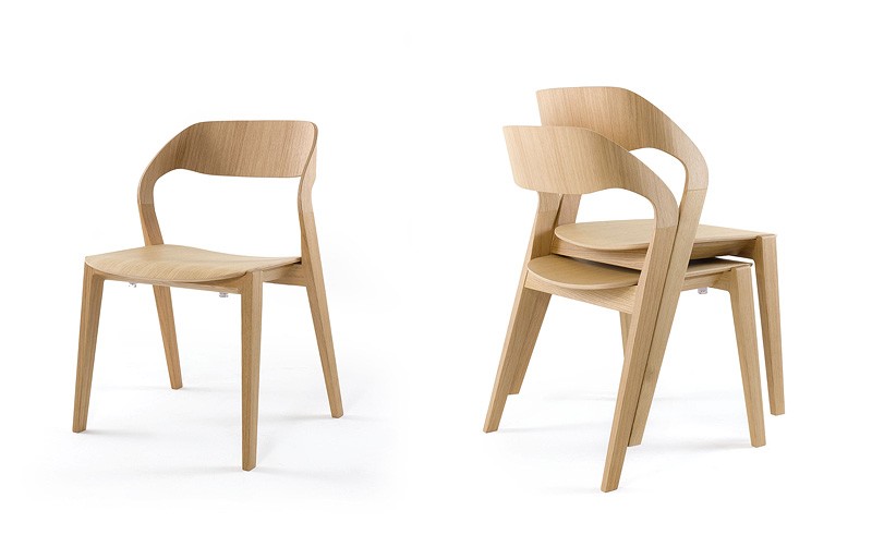 Sesión plenaria Varios Cumplido Diseño silla de madera, apilable, minimalista, de Hotel | IDFdesign