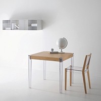Together silla, Silla de madera y termoplástico transparente, para el uso del contrato
