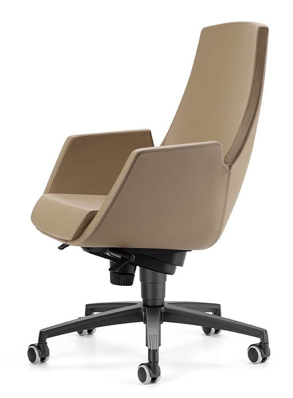 Cómoda silla de oficina plegable con respaldo de polipropileno, silla  ergonómica de oficina en casa con ruedas, soporte lumbar, silla de  escritorio