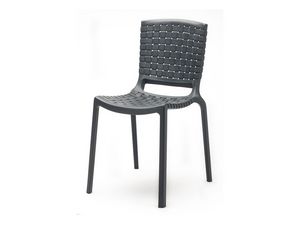 Tatami 305, Silla apilable de plstico resistente, para uso en exteriores