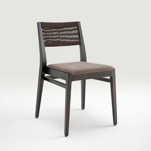 Marine silla, Silla enrgica en madera de cenizas y cuerda nutica