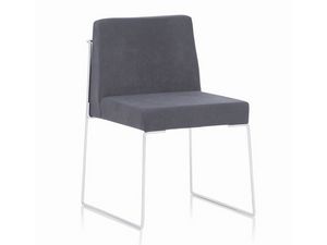 Kalida 601C, Acolchada silla de metal, tapizados con material ign�fugo
