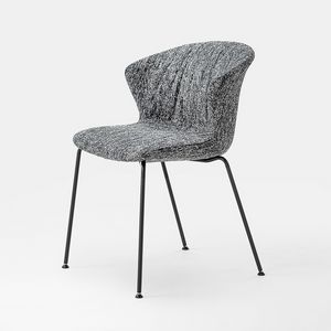 Kicca Plus Soft, Silla con patas de metal y acolchado suave.
