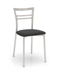 Taita, Silla de metal moderno, esencial, para bares y restaurantes