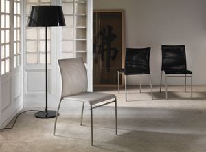 Art. 039 Matrix, Silla de metal con asiento de PVC neta y el respaldo, apilable