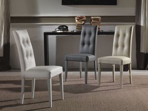 Art. 123 Four Seasons, Silla tapizada con respaldo mechones, para hoteles y restaurantes