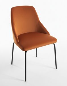 Boom, Silla met�lica de dise�o moderno, acolchada.
