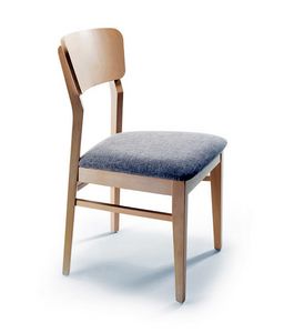 Met, Silla de madera con asiento tapizado