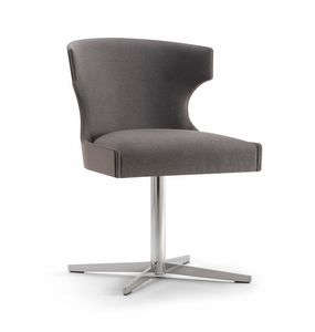 XIE SIDE CHAIR 053 S X, Silla con base de cruz de metal