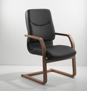 Paris V 531 wood, Elegante y cmoda silla para visitas de oficina