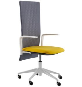 Elodie Executive 05R, Silla de oficina con ruedas y respaldo insonorizante