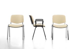 Leo Soft, Oficina acolchada silla simple, base de metal