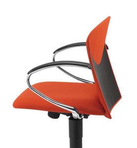 VULCAN 1310 Z, Silla de trabajo acolchado con reposabrazos cromados, para la oficina