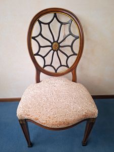 Art. Sun, Silla de madera con asiento acolchado