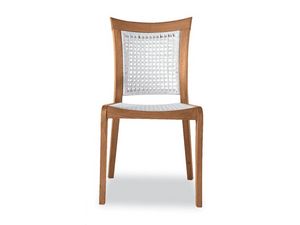 Mirage silla - polipropileno, Silla en madera y polipropileno, para el exterior