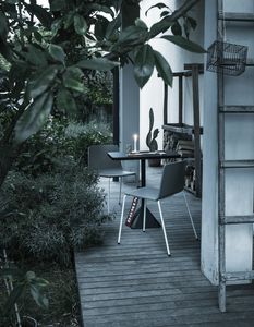 Rama Four Legs Outdoor, Silla polipropileno, ideal para espacios al aire libre