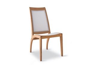 Wave silla - textilene, Silla en madera y plstico, para uso en exteriores