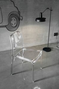FUTURA SE800, Plástico transparente silla ideal para bares