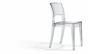 SE 2352.TR, Apilable de plástico trasparente silla ideal para bares