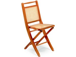 Paola, Sillas plegables de madera, asiento y respaldo de ca�a