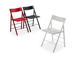 Pocket plastic, Versátil silla plegable, estructura metálica, asiento y respaldo en polipropileno