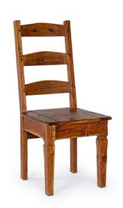 Silla Chateaux, Silla rstica en madera de acacia