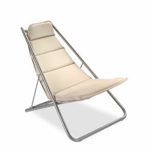 Fold tumbona, Trona de acero, ajustable, con tela hidrfuga