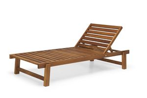 Tumbona DB, Tumbona para playas y spas, en madera de iroko