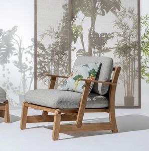 Bhumi 03C6, Sill�n en madera de teca natural.