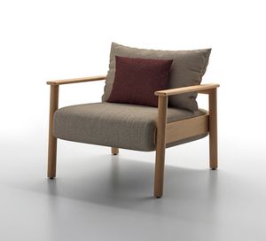 ELIO P, Sill�n de exterior, estructura de madera de teca.