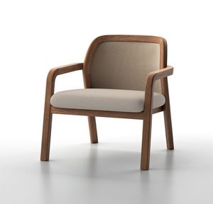 NARA P, Sill�n de exterior en madera de teca, con c�modo asiento acolchado.