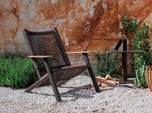SAHARA P, Sill�n lounge de exterior, con cuerda tejida.