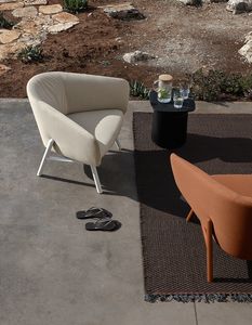 Tuile armchair, Cmodo silln al aire libre en tela resistente a las manchas y repelente al agua