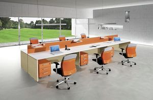 Atlante comp.3, Muebles adecuado para oficinas opertive, marco con paneles