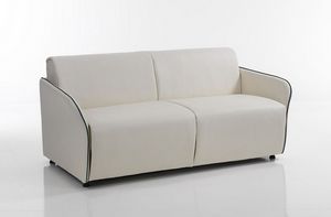 Art. 30112 Sof� cama doble con brazos finos, C�modo sof� cama, tapizado en ecopiel o tela.