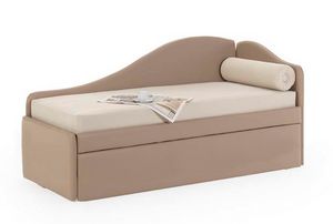 Art. 30236 Sof� cama cl�sico de piel sint�tica con cama extra�ble, Dormeuse con cama extra�ble