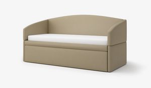 Art. 30692 Cama individual en piel sint�tica., Elegante y pr�ctico sof� cama individual, en ecopiel ign�fuga.
