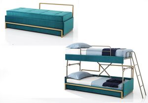 Art. 31201 Cama acolchada convertible en 2 literas, Cama individual convertible en litera.