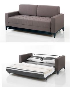 Art. 31205 Sof� cama doble en piel sint�tica, Sof� cama con mecanismo robusto