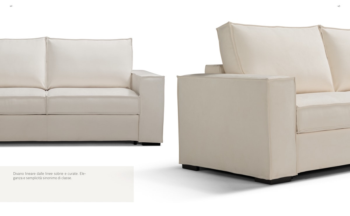 Sofá cama de diseño lineal | IDFdesign