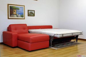 Sof cama con almacenamiento pennsula, Sof cama doble, con contenedor chaise longue