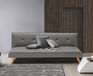 Sof cama de tejido diseo moderno 2 plazas para saln y sala de estar clic-clac LARIMAR - DI3240FGC, Sof convertible en cama