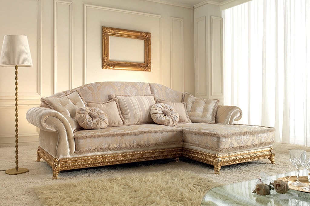 Sofá de estilo clásico con chaise longue | IDFdesign